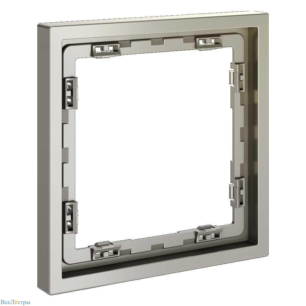 рамка пластиковая voltum s70 на 1 пост, (шелк) vls100104