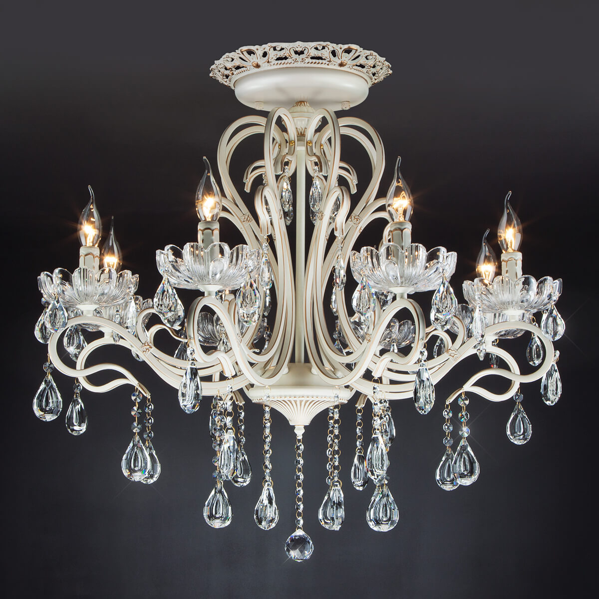 потолочная люстра eurosvet 12205/8 белый strotskis