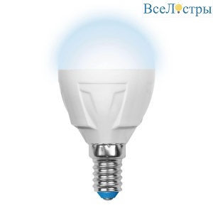 LED-G45 7W/NW/E14/FR PLP01WH картон