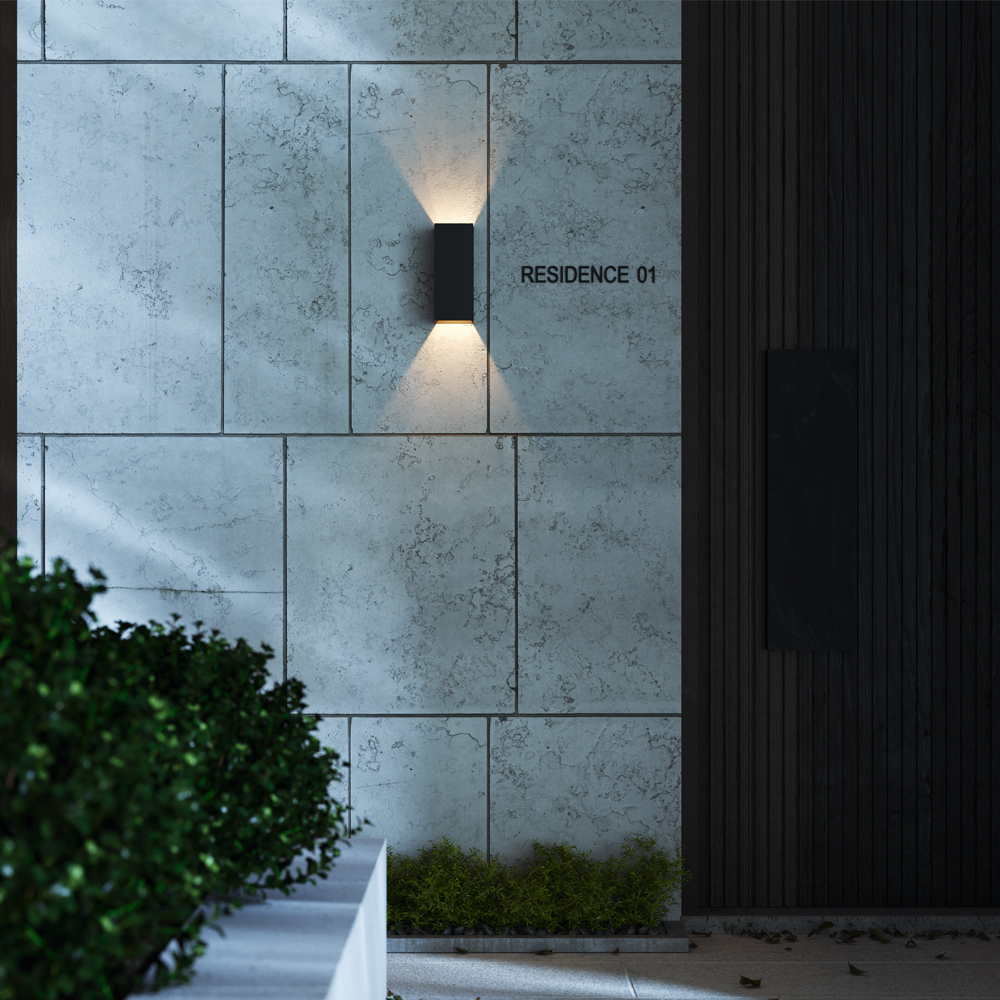 уличный настенный светильник maytoni drape o525wl-l10b3k