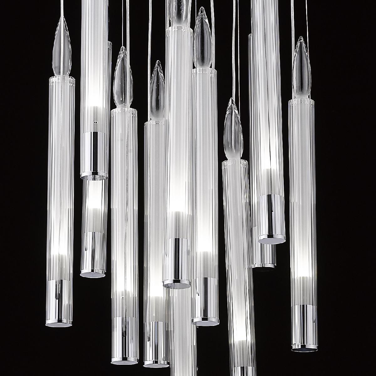 подвесной светильник delight collection candle p68094-13 chrome