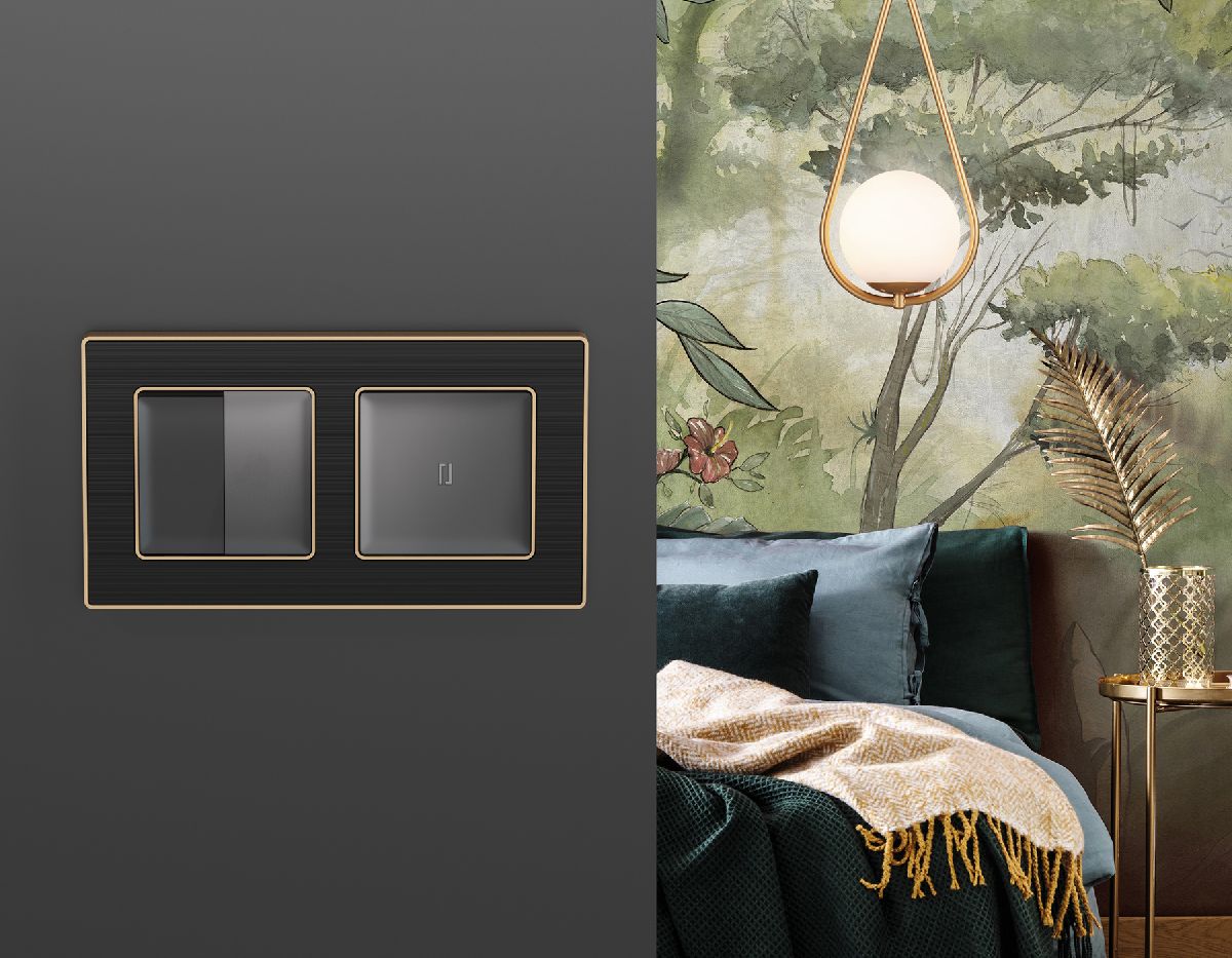 лицевая панель для выключателя двухклавишного ambrella volt alfa ap9030