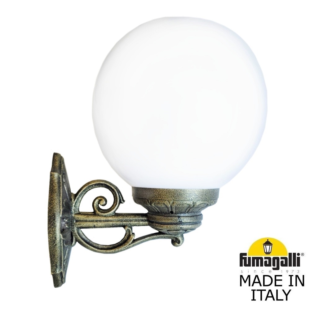 уличный настенный светильник fumagalli bisso/g250 g25.131.000.bye27