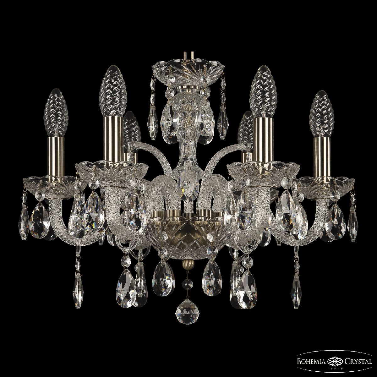 подвесная люстра bohemia ivele crystal 118/6/141 pa