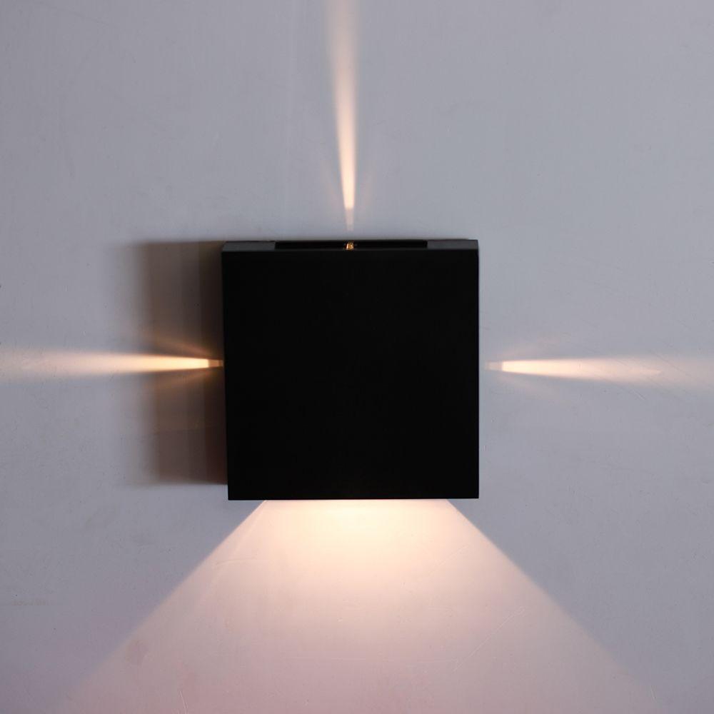 уличный настенный светодиодный светильник arte lamp algol a1445al-4bk