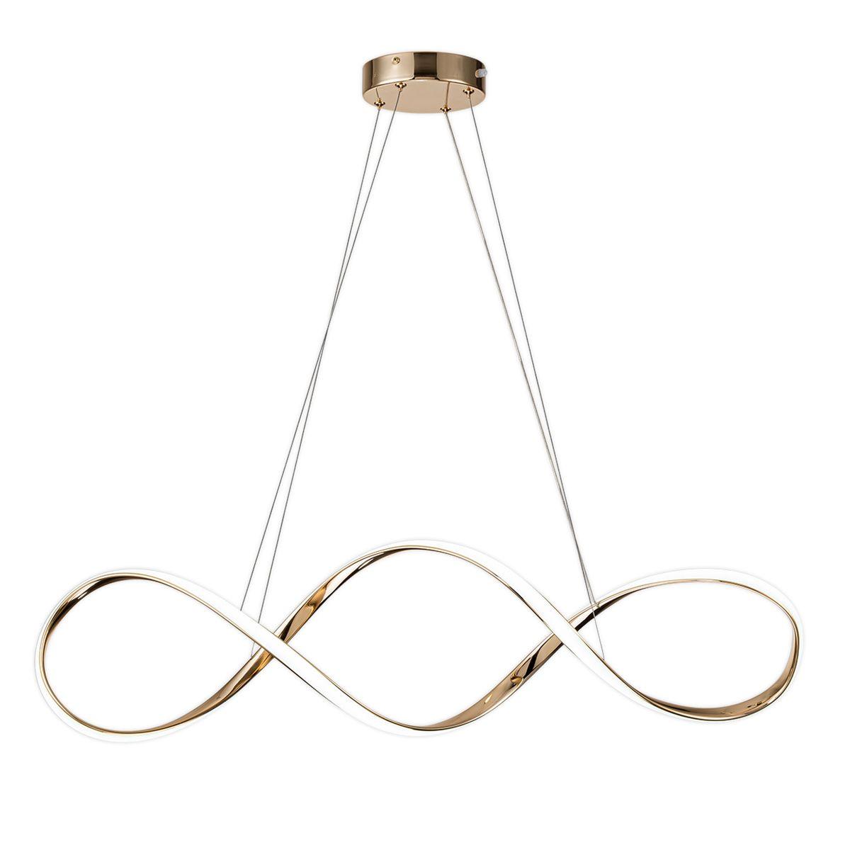 подвесной светодиодный светильник escada knot 10236/1led gold