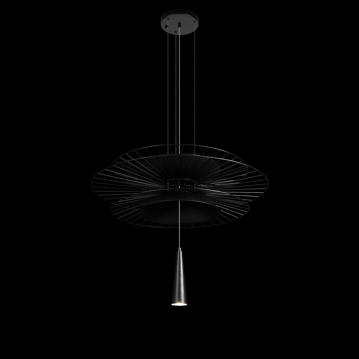 подвесная люстра loft it star 10141b/600 black