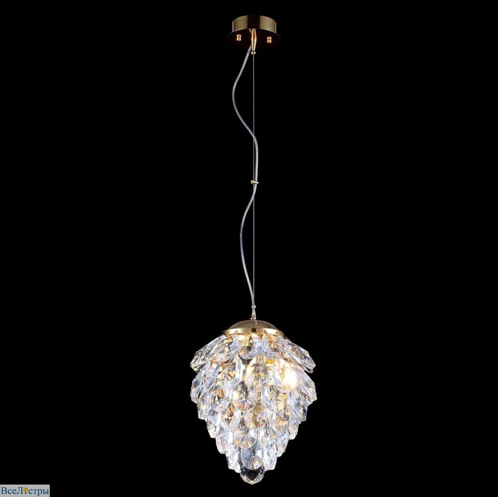 подвесной светильник crystal lux charme sp2 gold/transparent