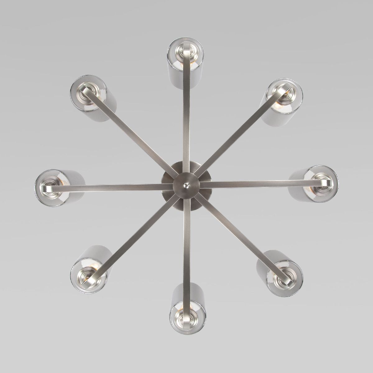 люстра на штанге eurosvet defi 60138/8 сатин-никель a060904