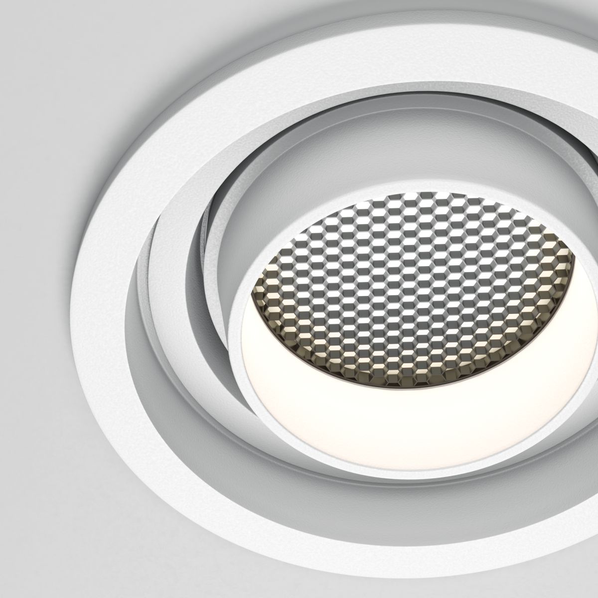 встраиваемый светильник maytoni atom dl113-gu10-01-rd-w