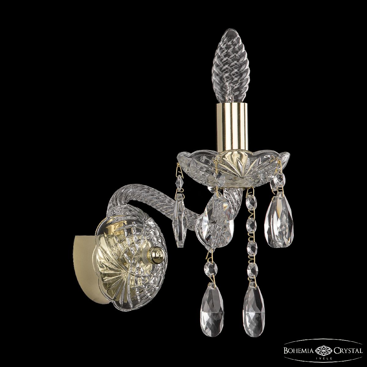 бра bohemia ivele crystal 107b/1/141 g