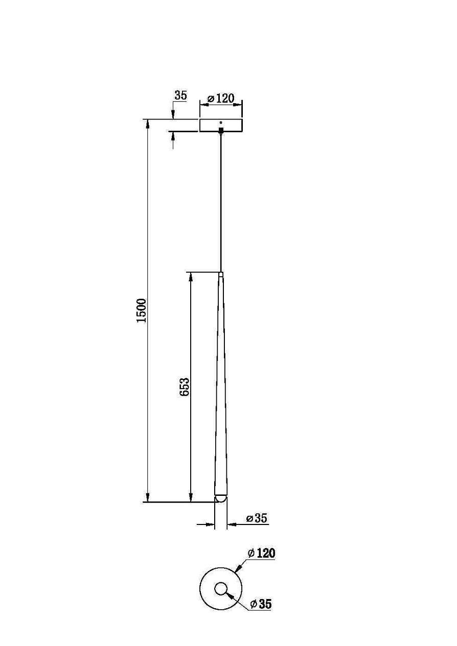 подвесной светодиодный светильник maytoni cascade mod132pl-l6bsk