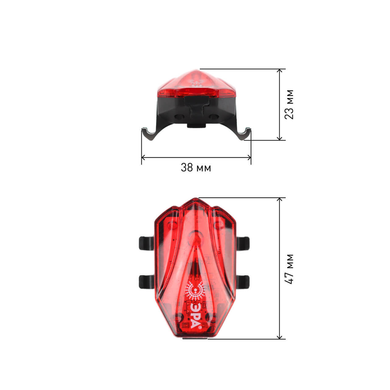 велосипедный светодиодный фонарь эра va-801 б0039624
