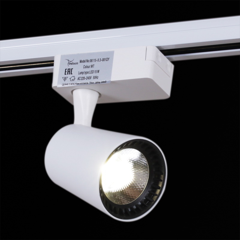 трековый светильник reluce 06115-9.3-001qy led15w wt