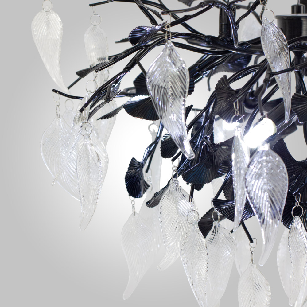 подвесная люстра am group woodstar l1200 bk