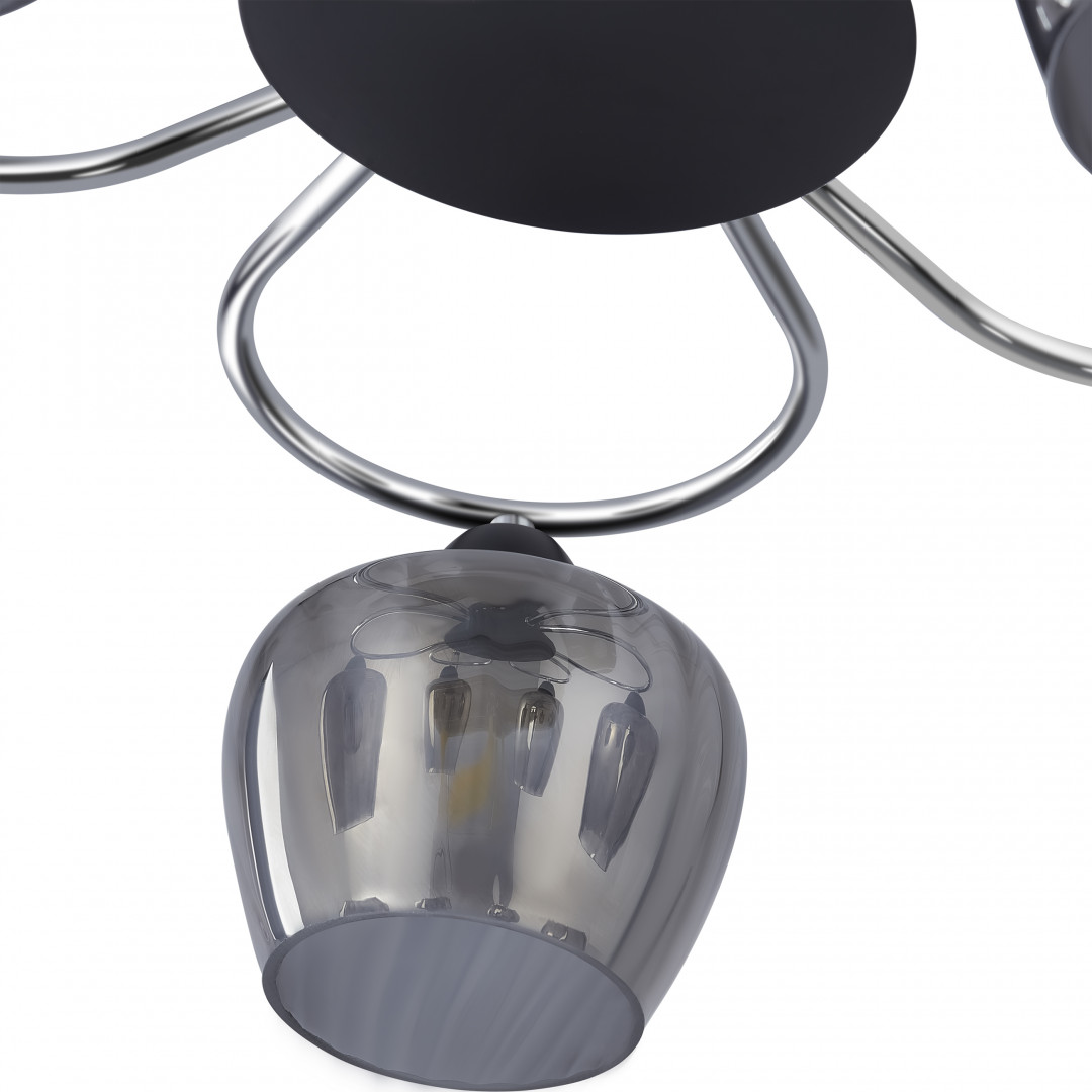 потолочная люстра arte milano amalfi 321508/5 cr+bk