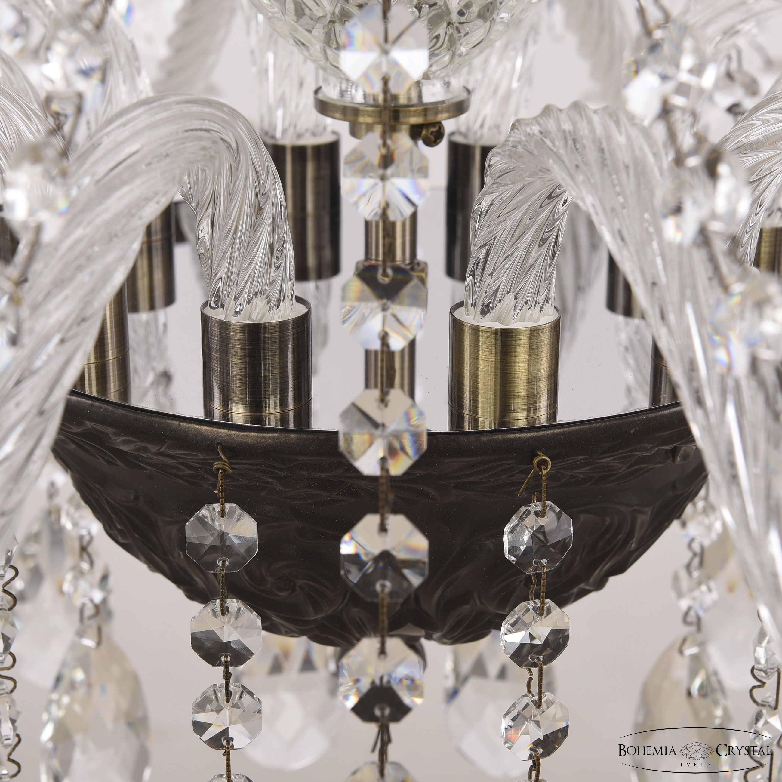 подвесная люстра bohemia ivele crystal al16313/10/300 pd