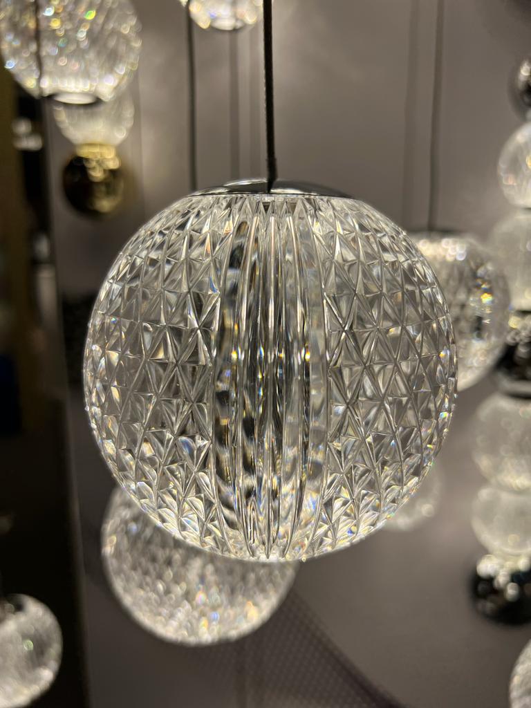 подвесная светодиодная люстра odeon light crystal 5007/120l