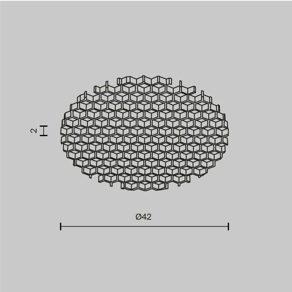 антибликовый фильтр maytoni dip honeycomb001-d41.5