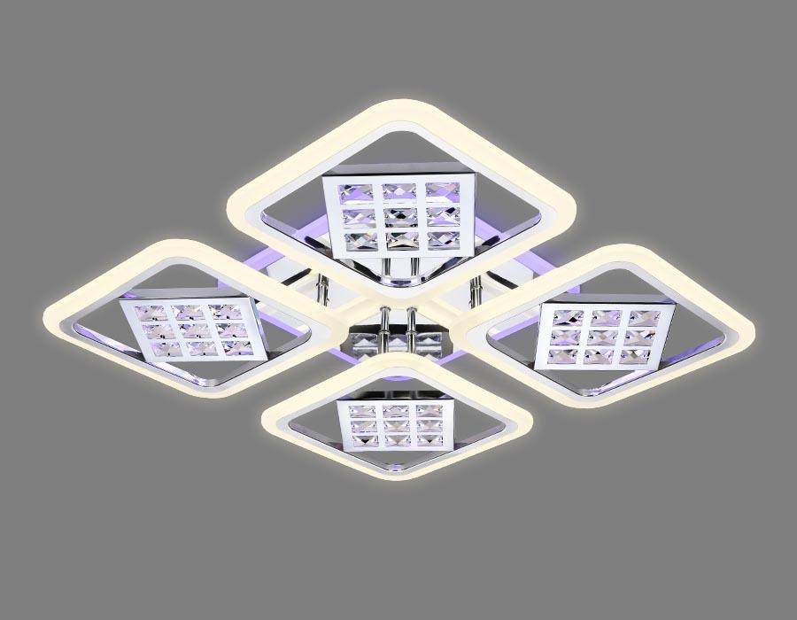 потолочная светодиодная люстра ambrella light acrylica ice fa288