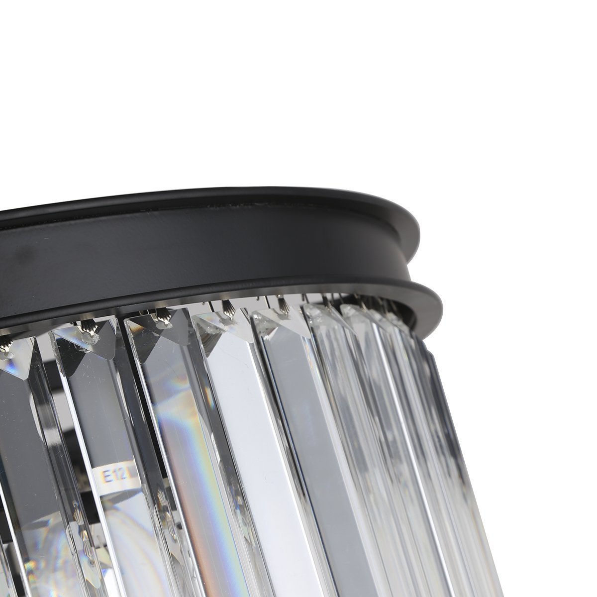 люстра odeon 6 kr0387p-6 black/clear delight collection