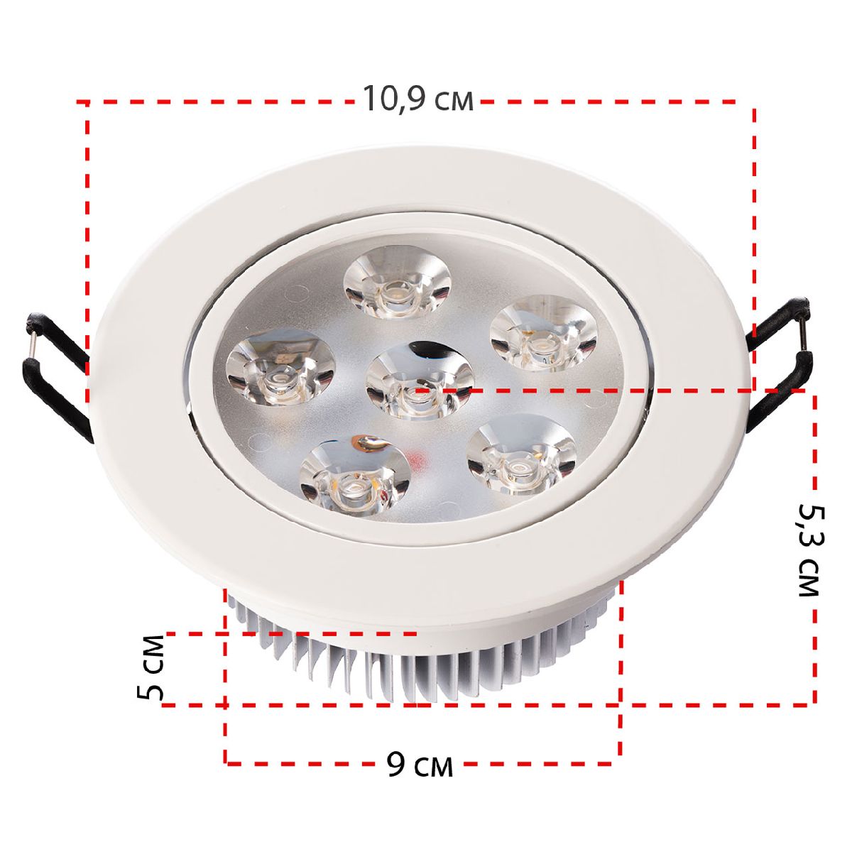 встраиваемый светильник mw-light круз 637013306