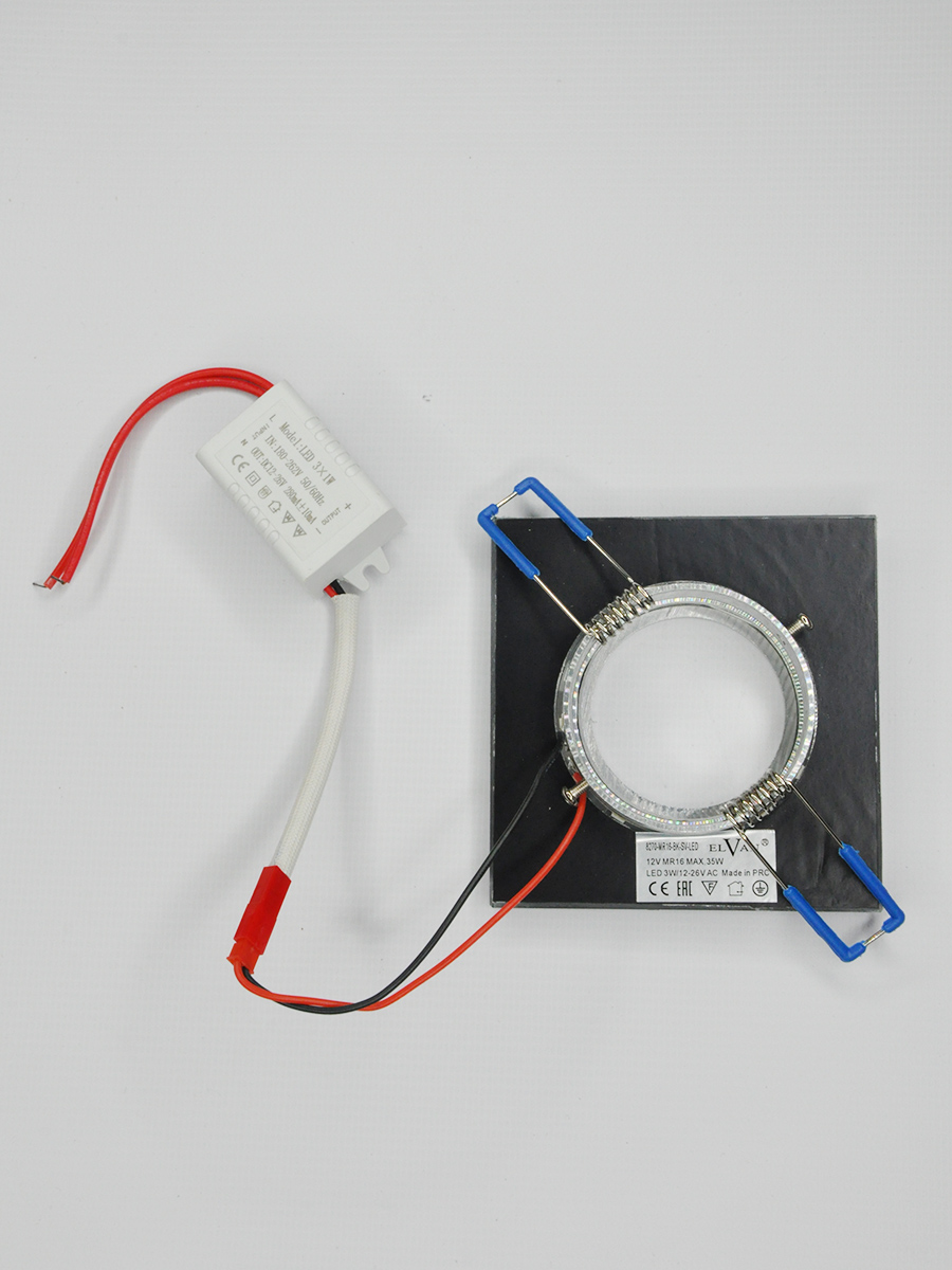 встраиваемый светильник elvan tch-8270/3w-mr16-5.3-bk