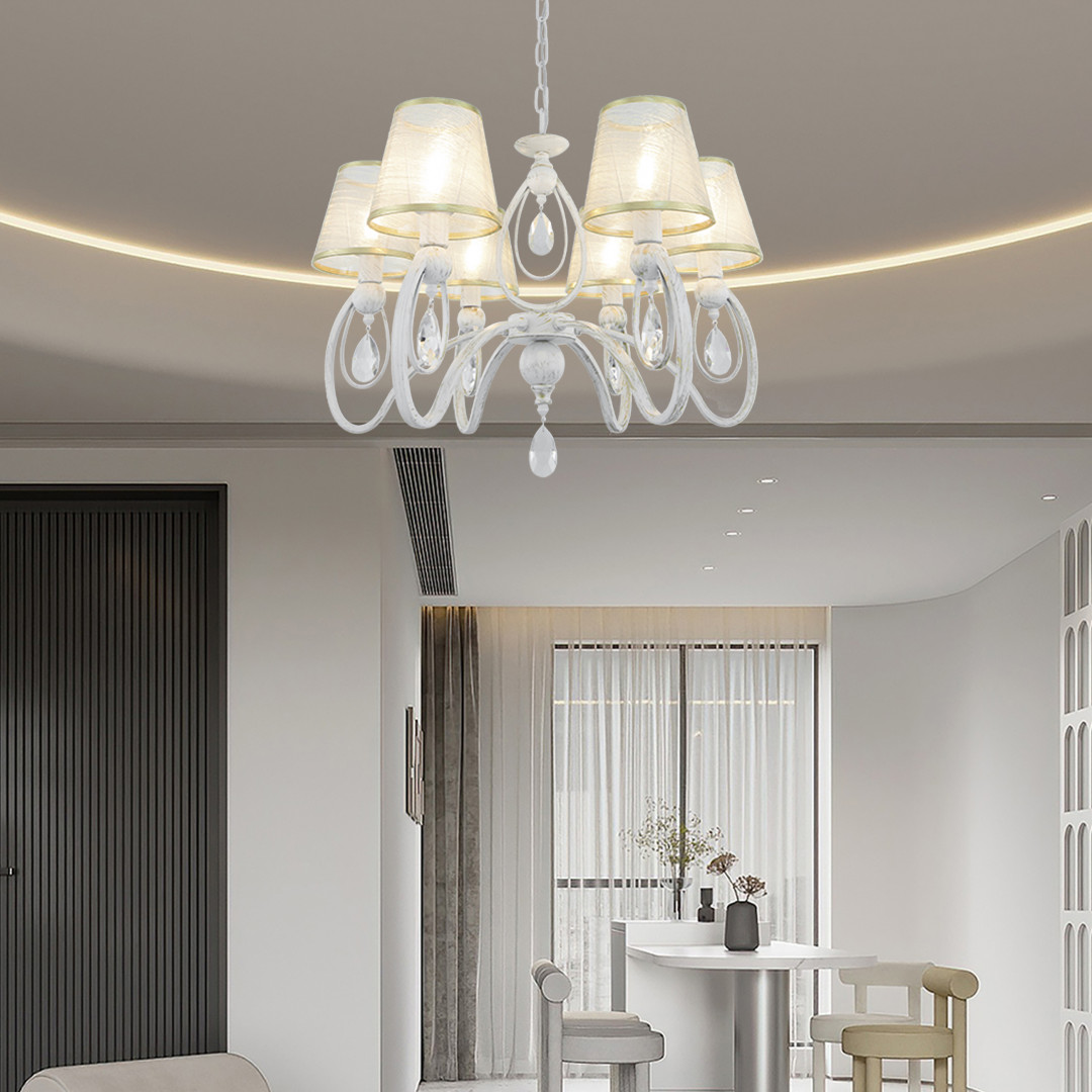 подвесная люстра arte milano 347203/6 wt+g