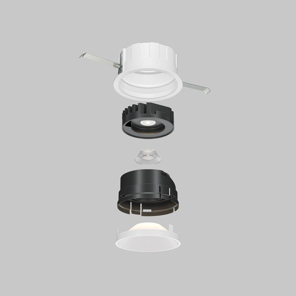 встраиваемый светодиодный светильник maytoni technical wise dl057-10w3k-w
