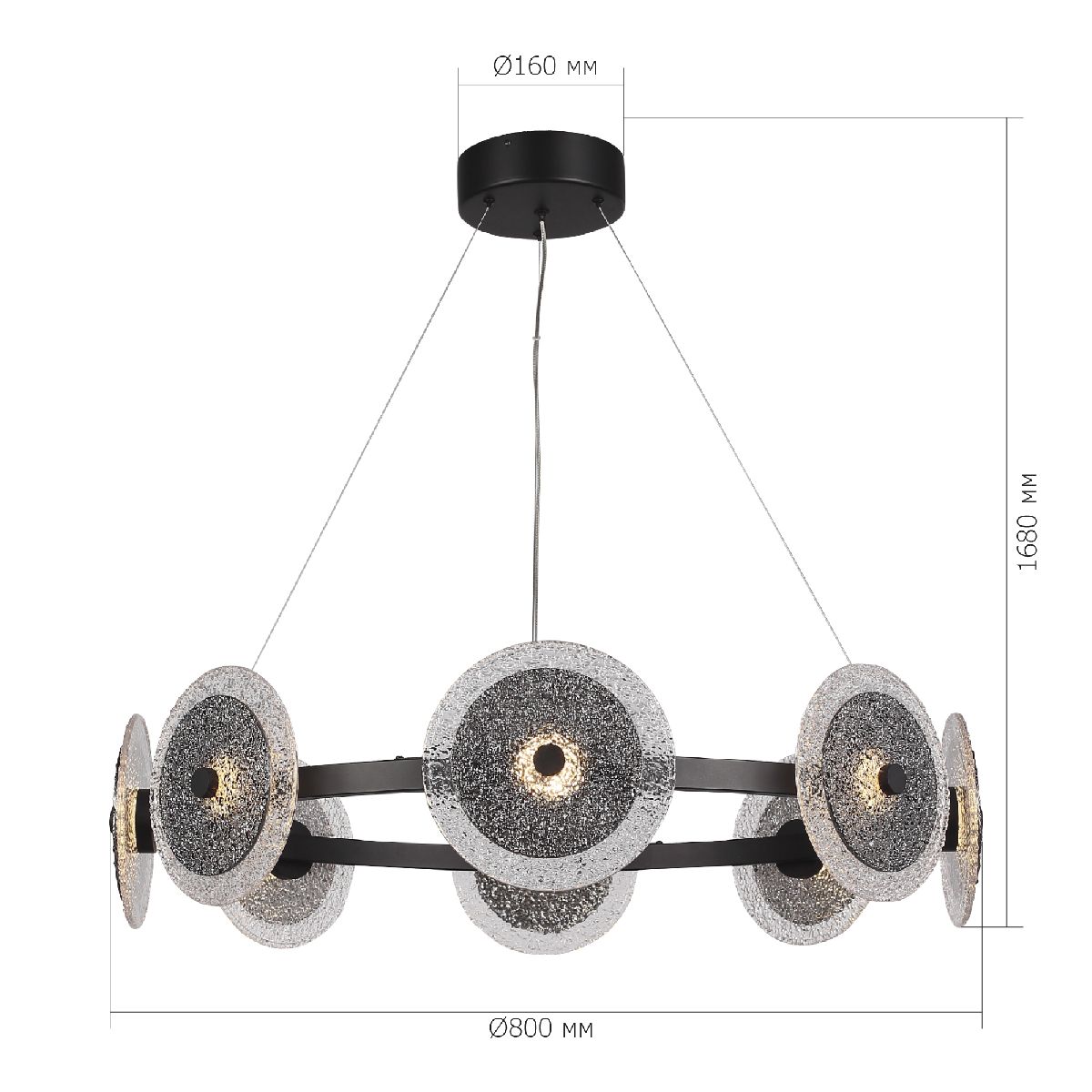 подвесная люстра st luce alumno sl6142.443.01