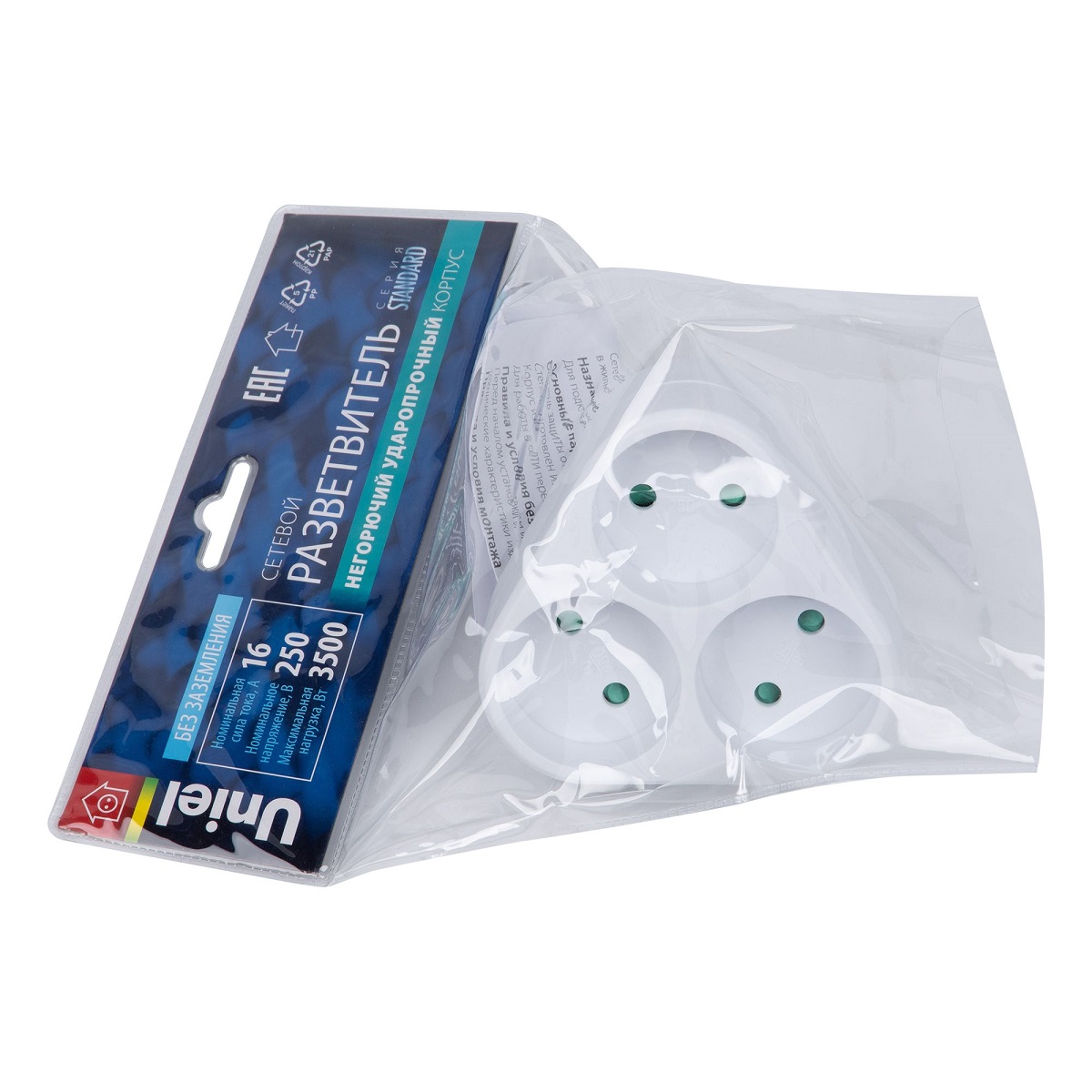 сетевой разветвитель uniel s-es3-16f white ul-00011237