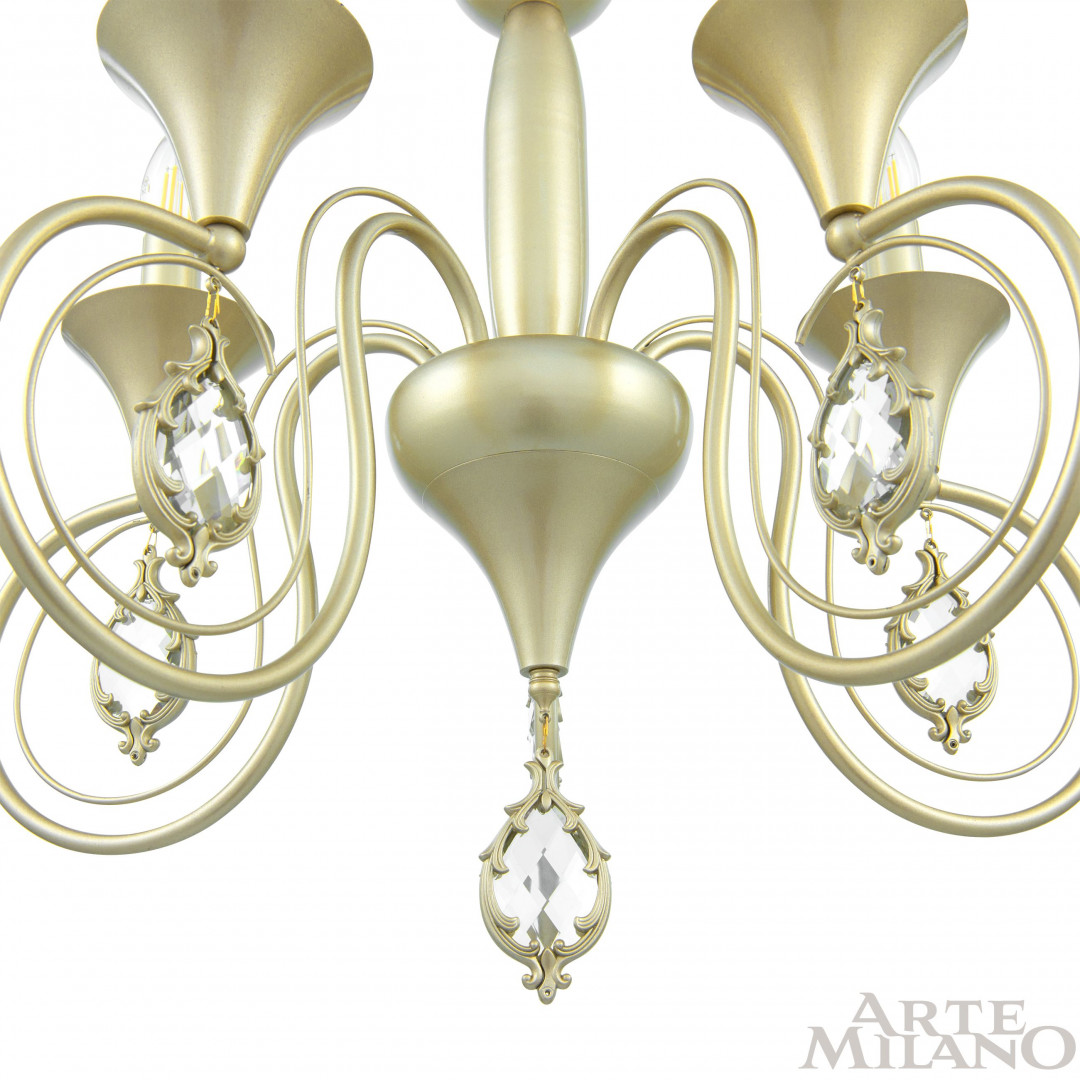 подвесная люстра arte milano 349920/5 cg