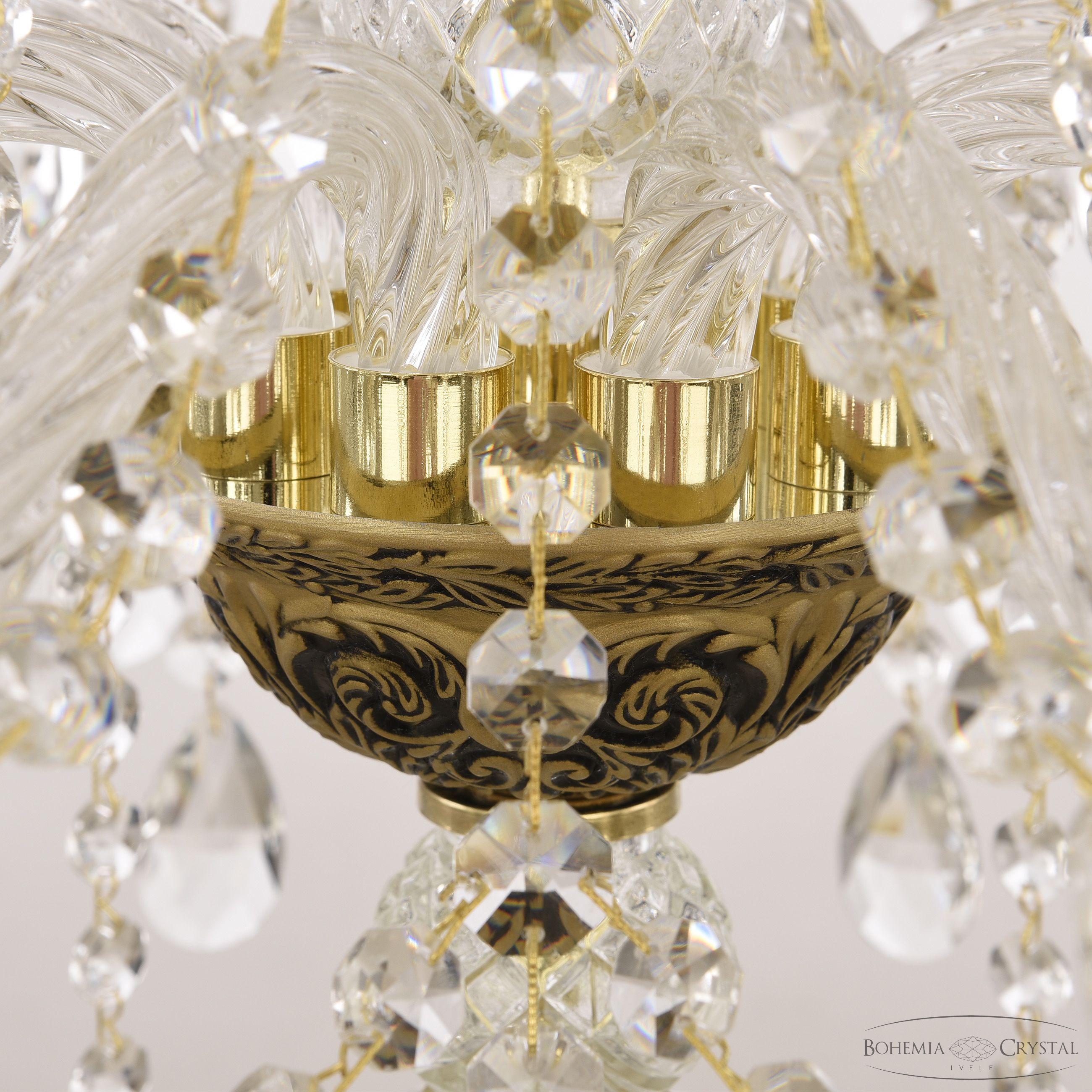 подвесная люстра bohemia ivele crystal al16315/8/200 agb