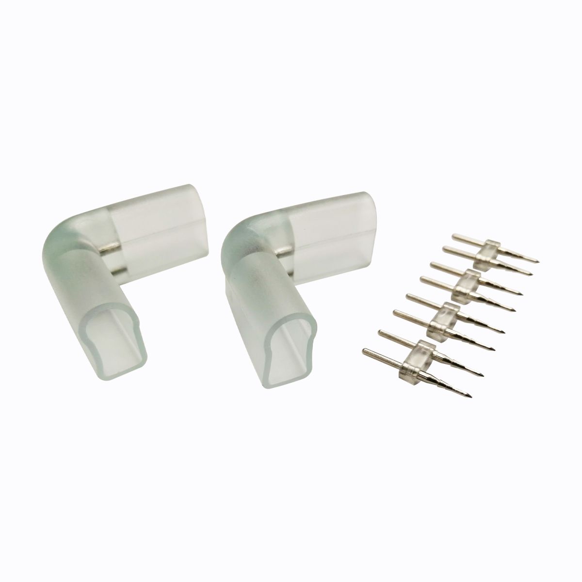 комплект коннекторов для прямого соединения одностороннего светодиодного неона мини 2шт apeyron 09-130-3