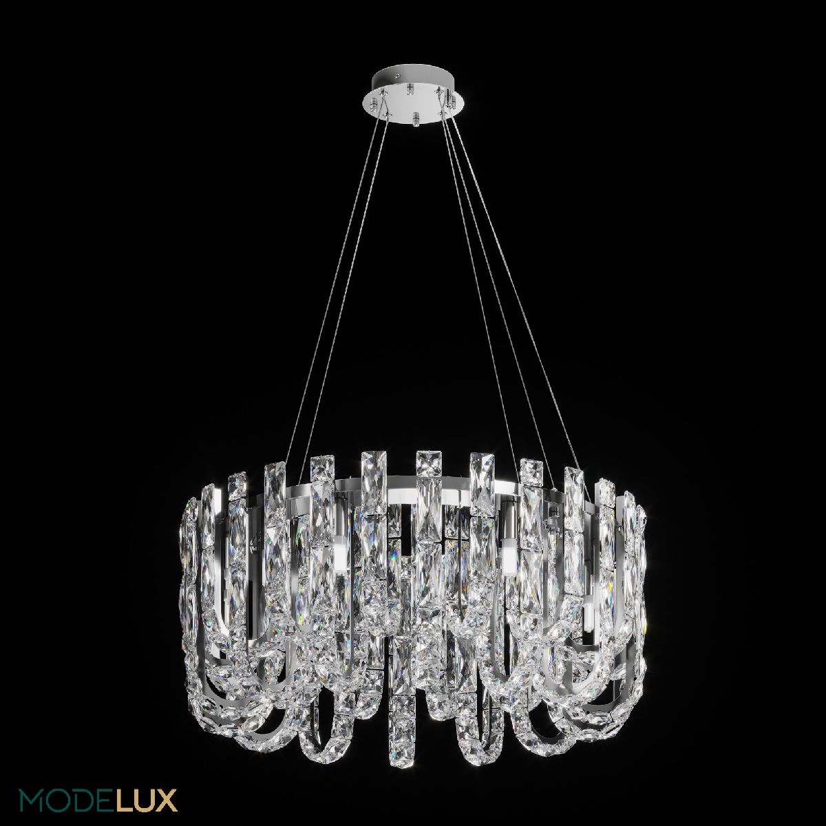 подвесная люстра modelux ml.6621.14 cr
