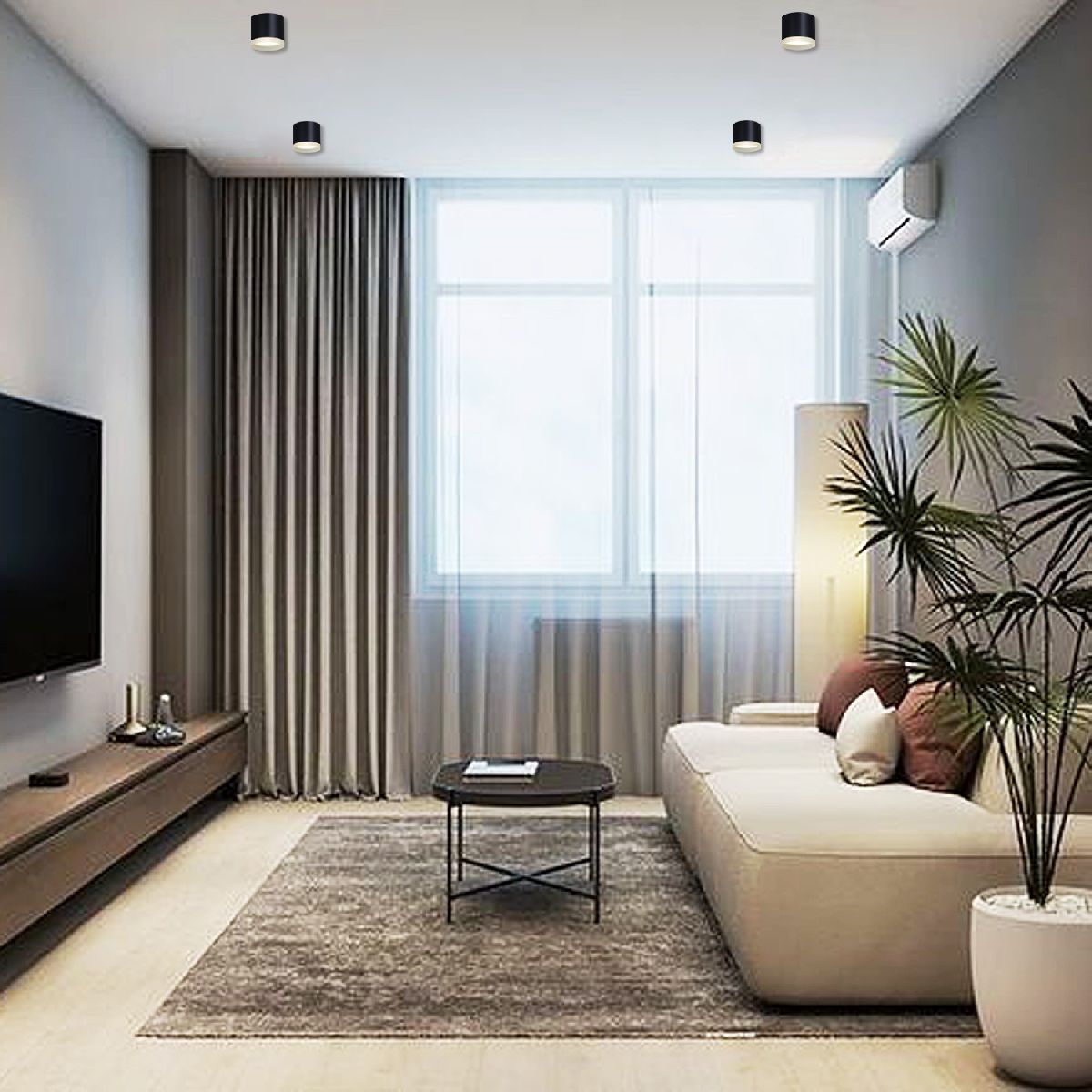 накладной светильник reluce 53004-9.5-001ld gx53 bk