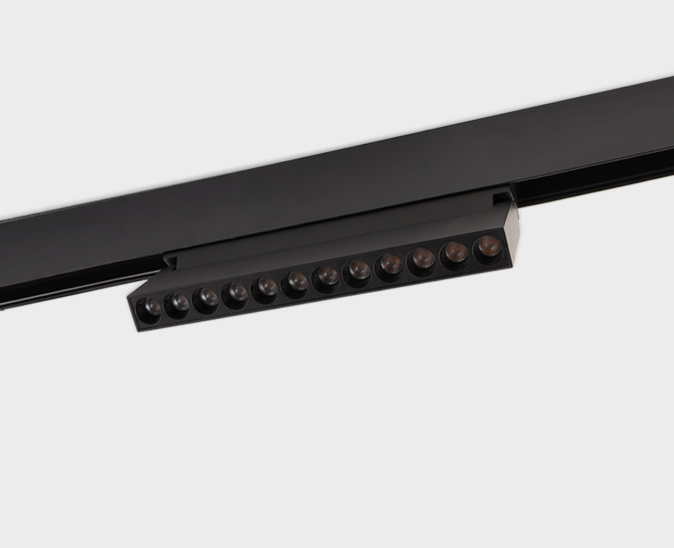 трековый магнитный светильник italline atom it012-5023 black 3000k