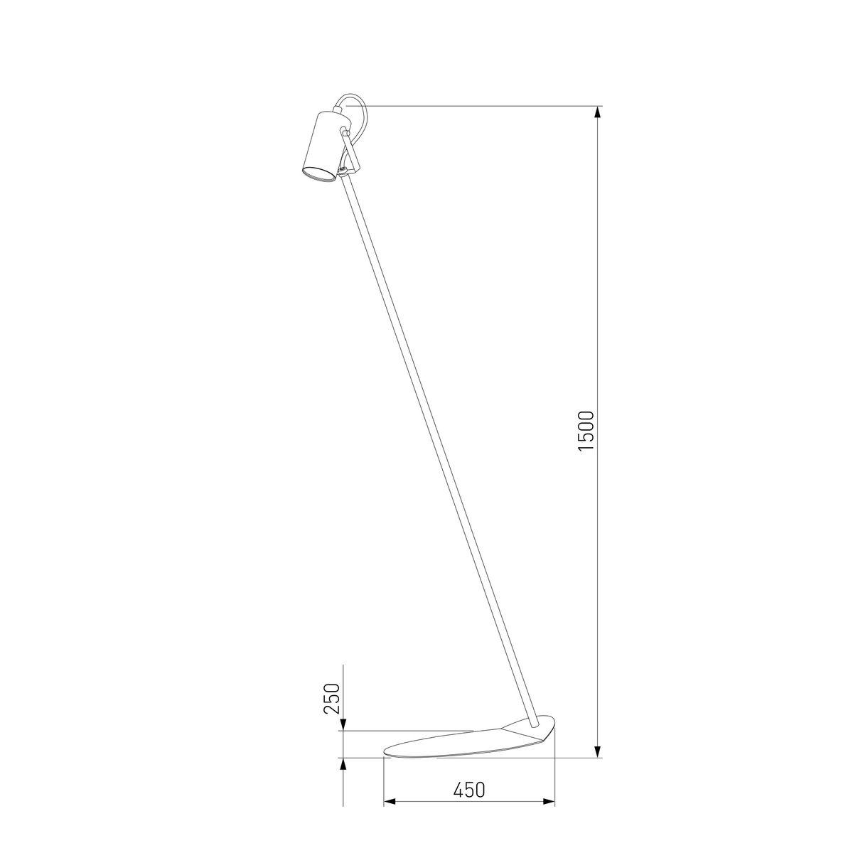 торшер tk lighting 5071 redo white