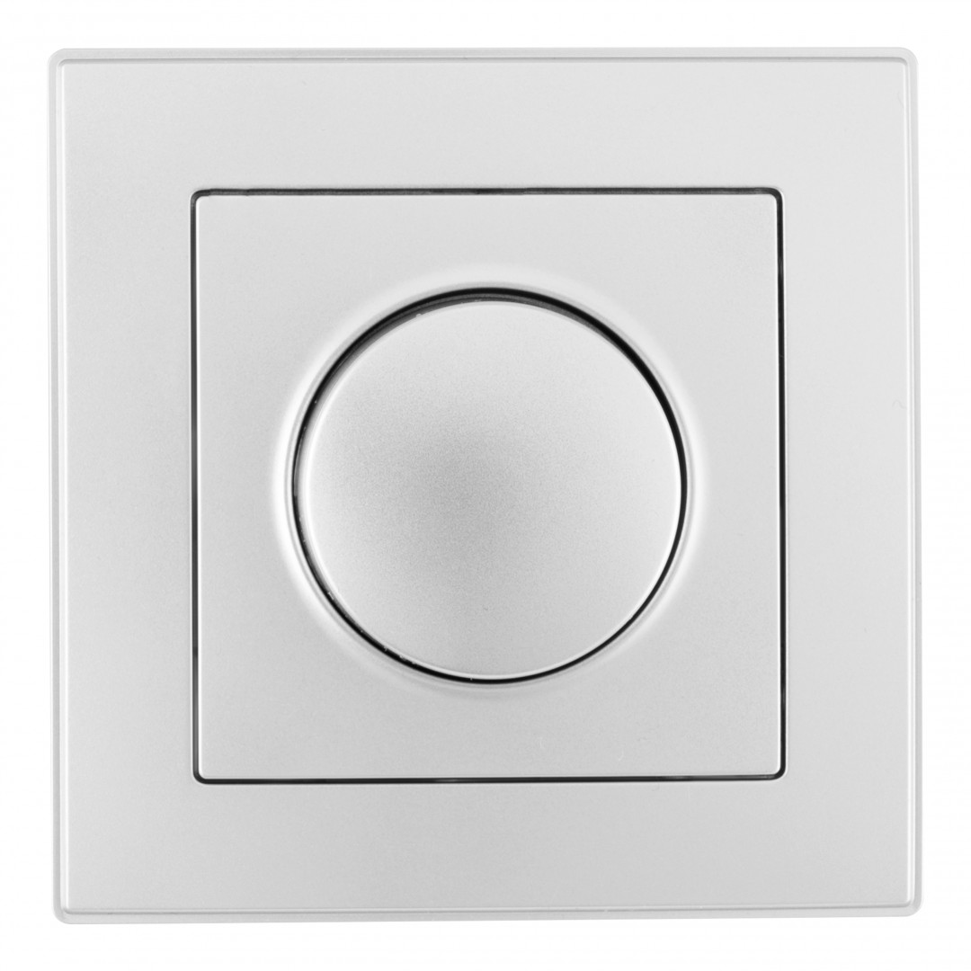 диммер с рамкой arte milano set06-1-48-1 silver