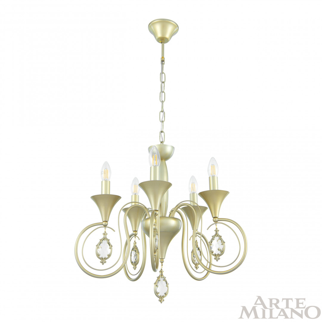 подвесная люстра arte milano 349920/5 cg