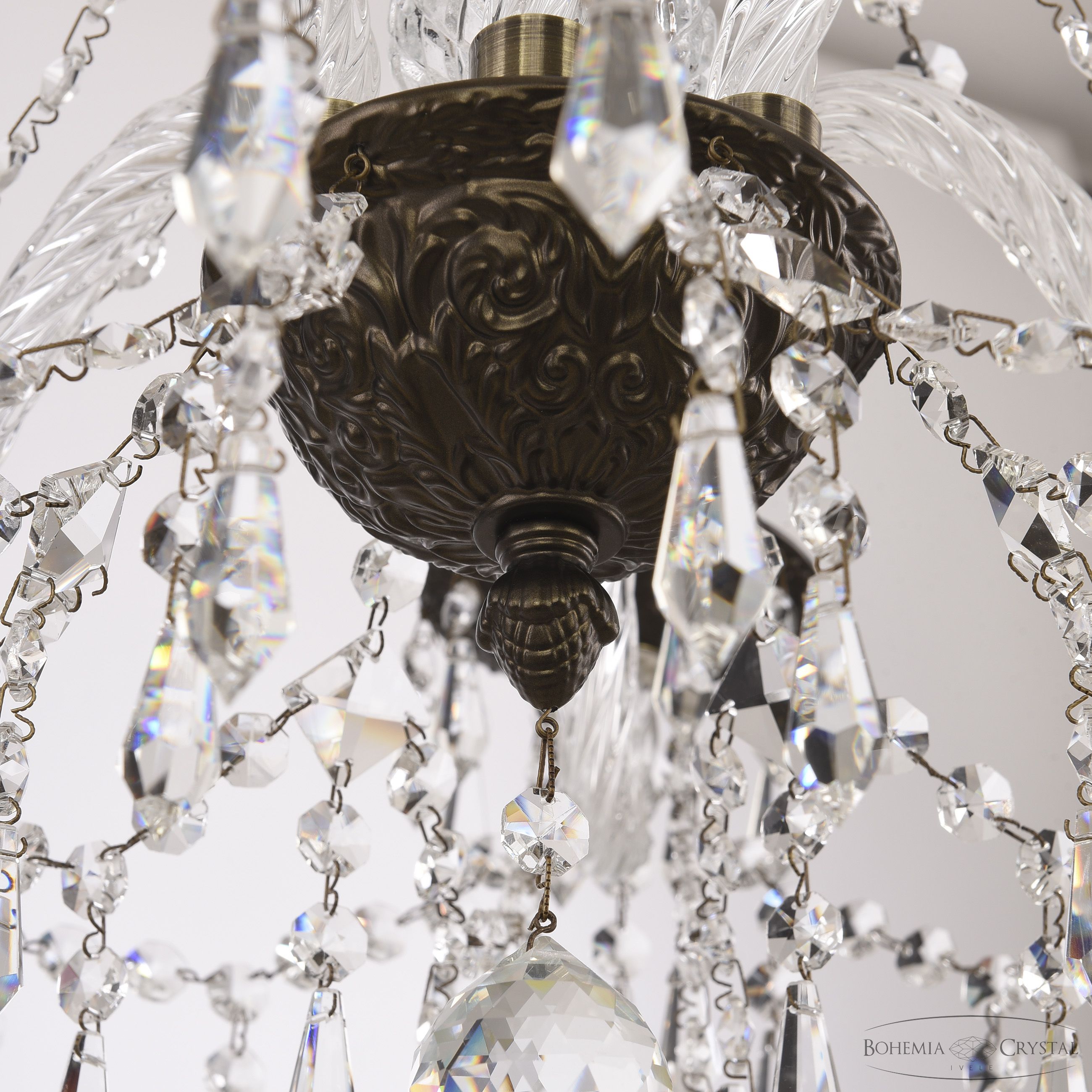 подвесная люстра bohemia ivele crystal al16303/6/195 pd