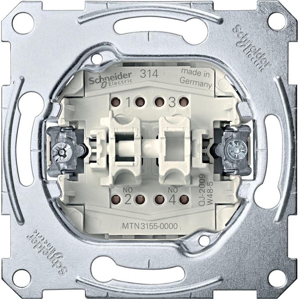 выключатель с замыкающим контактом schneider electric merten mtn3155-0000
