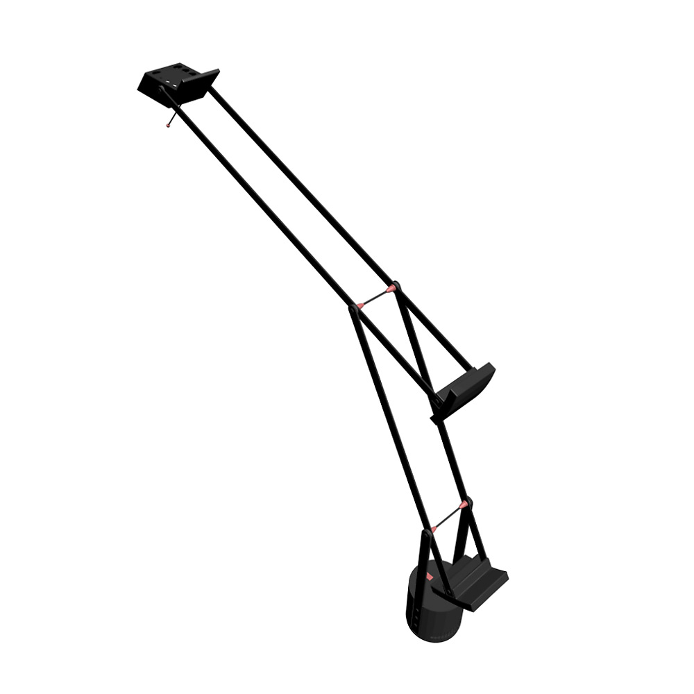 настольная лампа tizio led black artemide