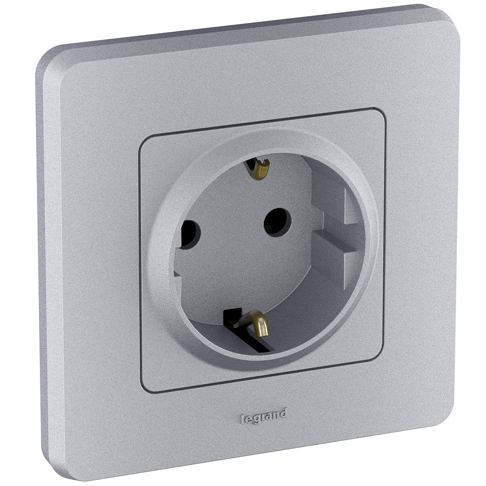 розетка с/з legrand inspiria 673722