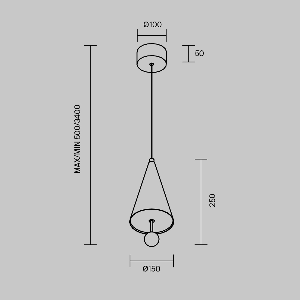 подвесной светильник maytoni bell mod534pl-l11b3k