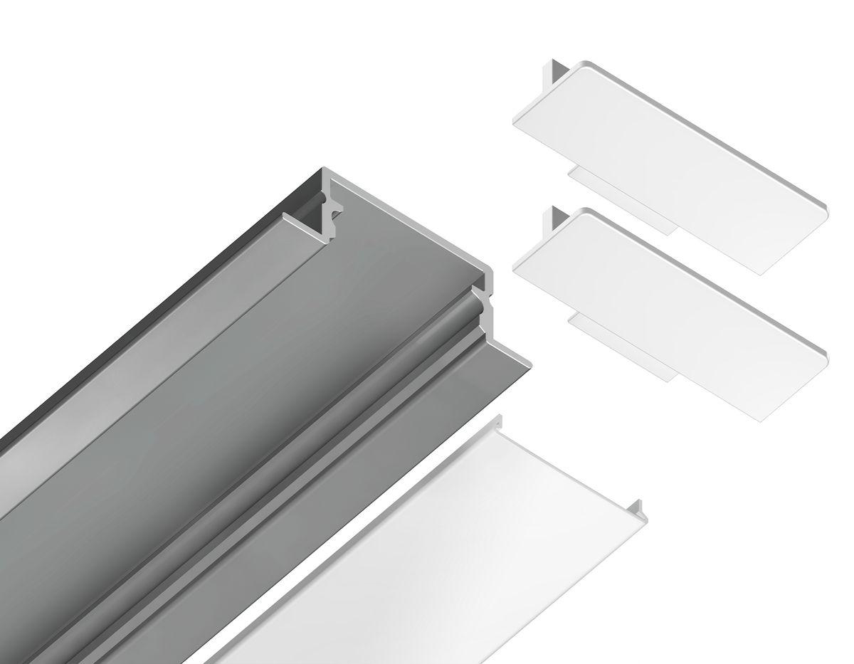 встраиваемый профиль с рассеивателем ambrella illumination gp1200al