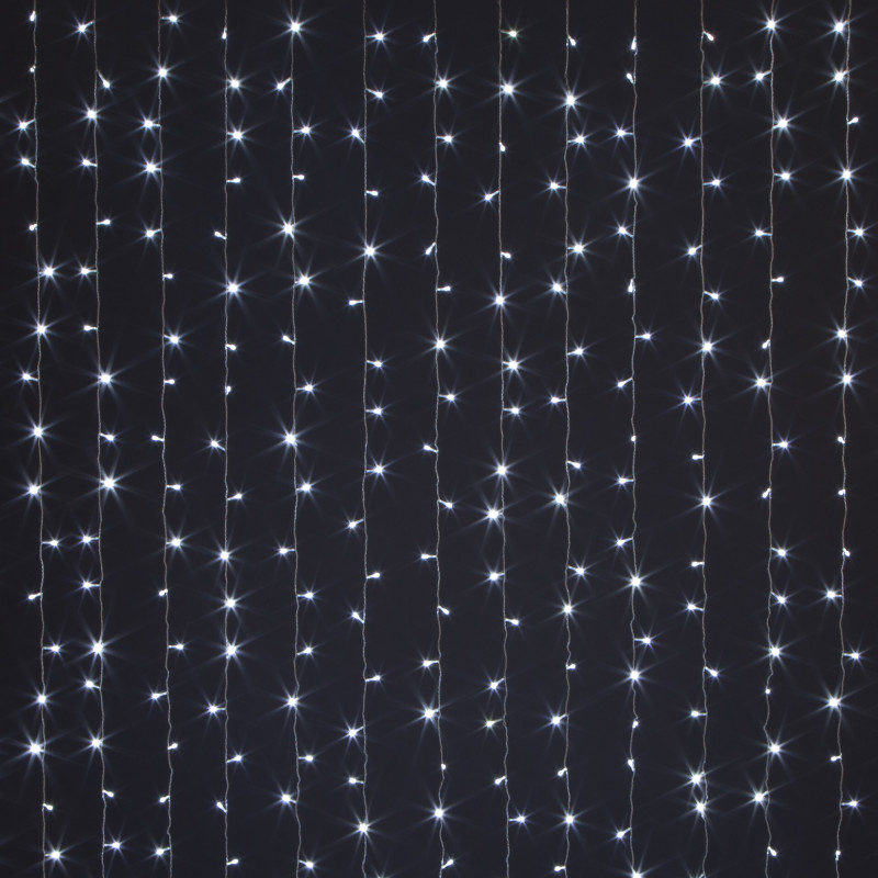 светодиодный занавес eurosvet 200-002 белый 2*3м ip20