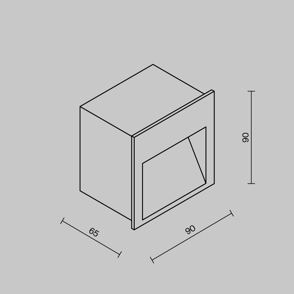 подсветка для лестниц maytoni futo o512sl-l3w3k1