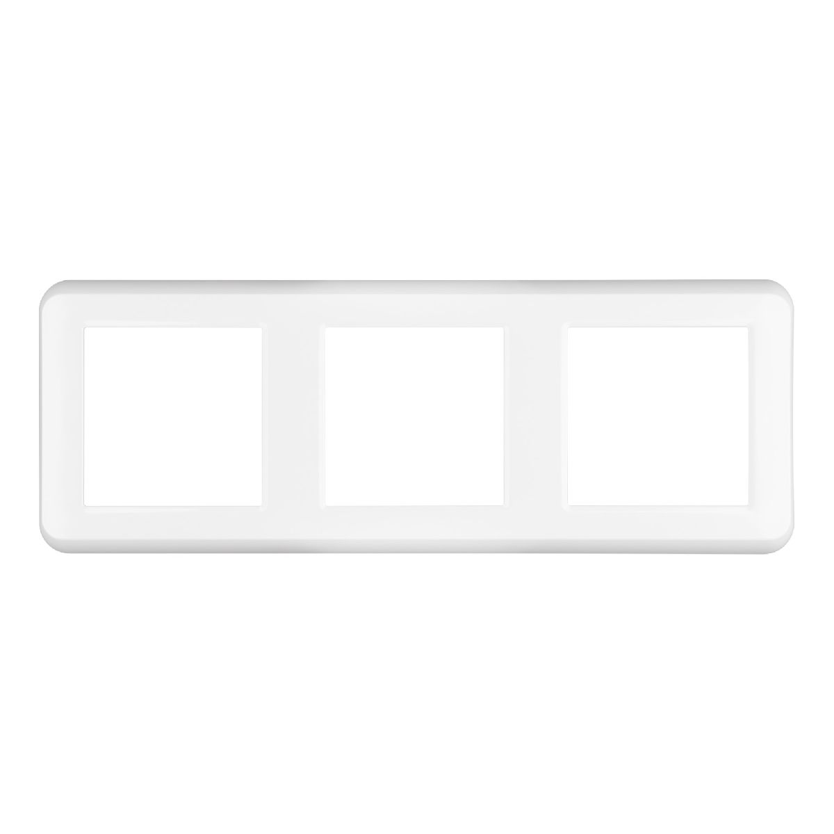 рамка трехместная arlight frm-versa-pl-3-wh 043782