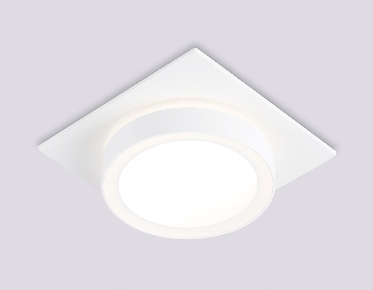 встраиваемый светильник ambrella light gx53 acrylic tech techno spot tn52421